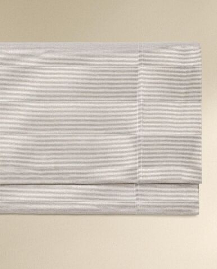 Zara Home - Полосатая простыня, серый, 270x280 см