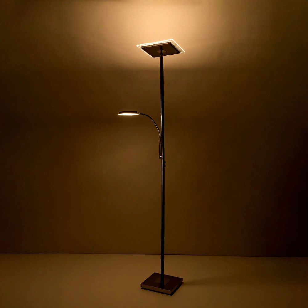 Citilux Харди CL802011 LED Торшер с диммером Матовый Хром