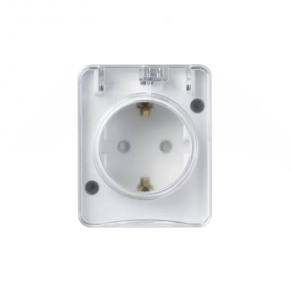 Розетка 1-м ОП AtlasDesign PROFI 16А IP54 250В заземл. защ. шторки бел. SE ATN540145