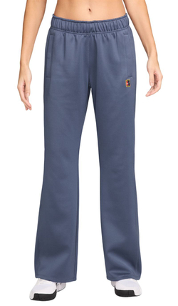 Женские теннисные брюки Nike Court Heritage Windrunner Mid-Rise Tennis - difused blue