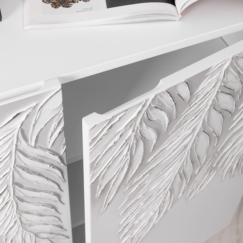 Комод Тропик Классика с 2-мя полками Айс Сильвер