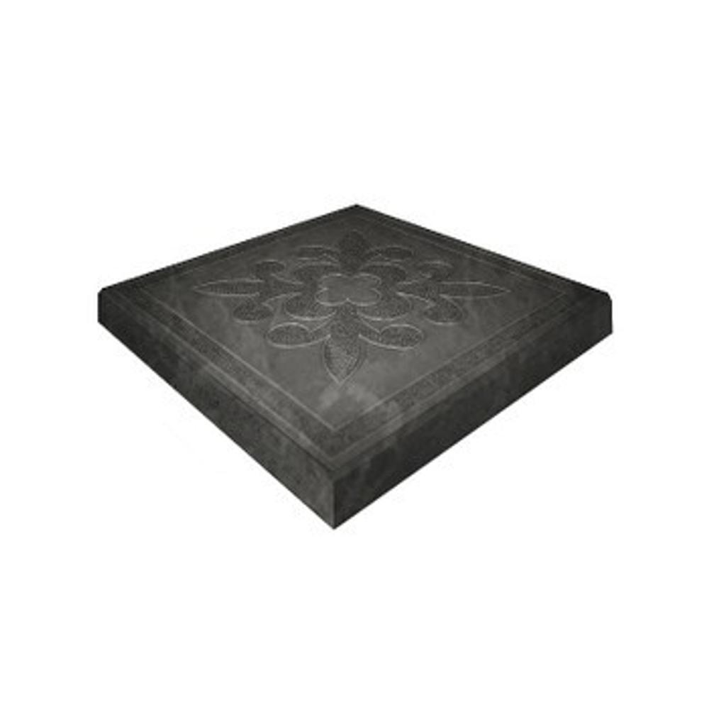 Плитка тротуарная Краковская черная 300x300х30 мм