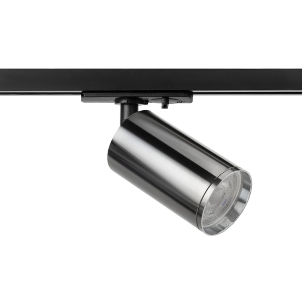 Трековый светильник однофазный ЭРА TR39-GU10 СН под лампу GU10 хром | Однофазные светильники под лампу