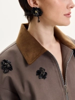 Парка FLOWER DEW, серый