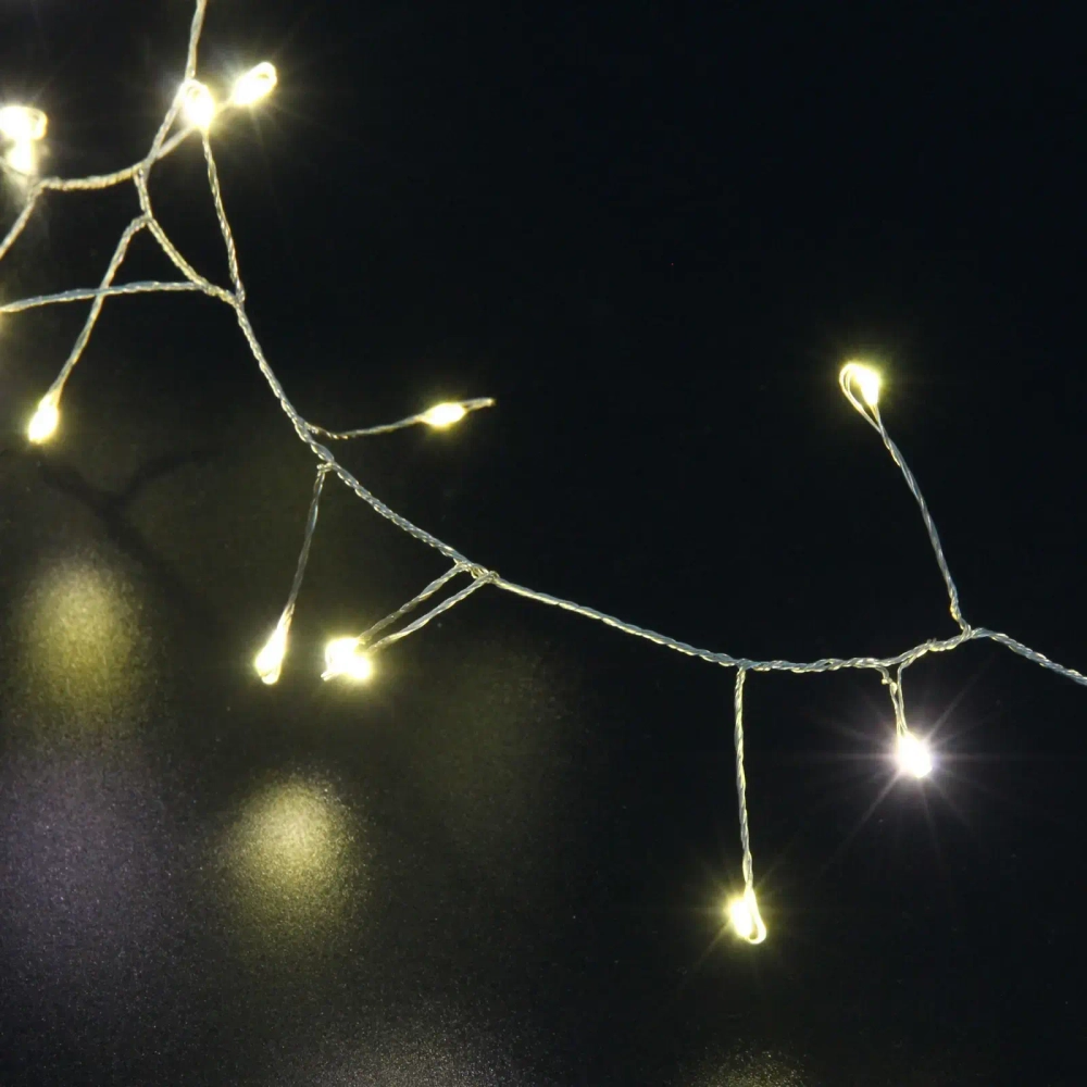 Гирлянда для дома 2,0 м 150 ламп LED «Мишура», IP-40, Теплый белый