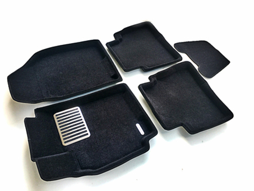 Коврики салона для CHEVROLET Lacetti (2004-2014) / DAEWOO Gentra (2014-) Euromat 3D Lux черные. Арт. EM3D-001506