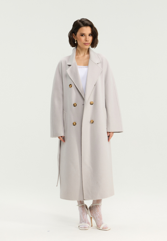 Пальто из кашемира и шерсти Double face