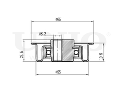 Ролик натяжной ремня ГРМ UNIO TNS-10177