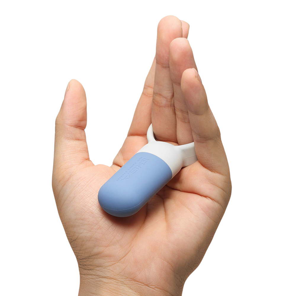 Голубое эрекционное виброкольцо Tenga SVR One Penis Ring Smart Vibe Blue VRO-001