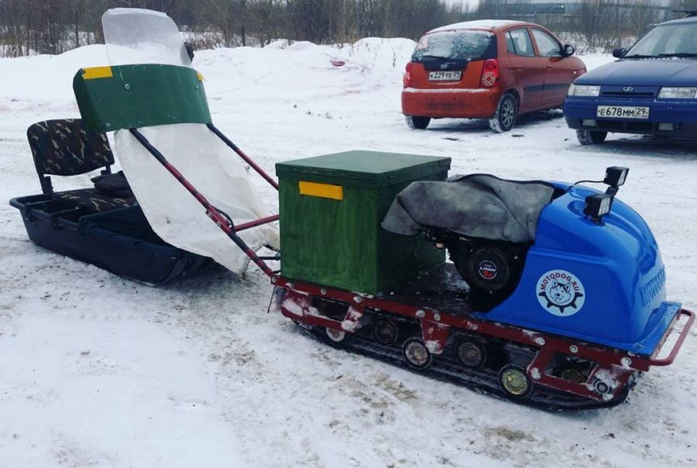 Мотобуксировщик MOTODOG 500 (13 л.с. передний привод)