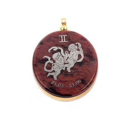 Кулон "Знак Зодиака" обсидиан