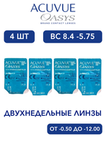 Двухнедельные контактные линзы Acuvue Oasys (4 линзы)