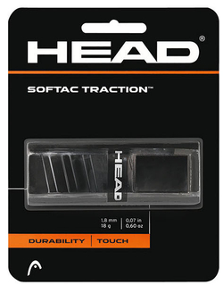Теннисные намотки базовые Head Softac Traction 1P - черный