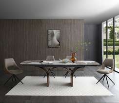 Стул Taos серый с коричневым