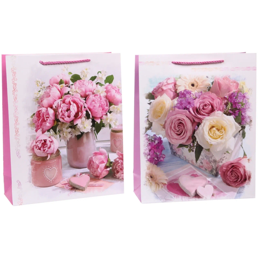 Пакет подарочный «Невероятный букет» 26*32*10 см, микс