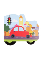 Книжка - игрушка с колесиками СИНИЙ ТРАКТОР. НА ДОРОГЕ арт. 978-5-378-30158-4