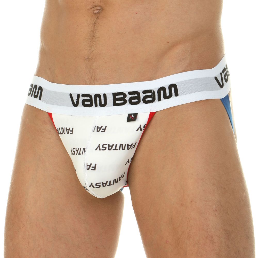 Мужские трусы джоки белые Van Baam 39815