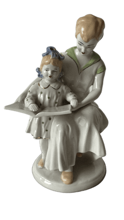 &&& Фарфоровая статуэтка "Первая буква"  Полонский ЗХК