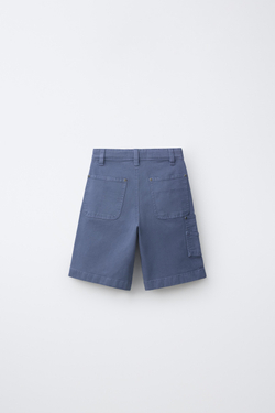 ZARA ШОРТЫ КАРПЕНТЕР, СИНИЙ