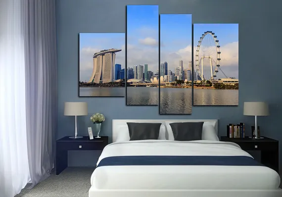 Модульная картина "Высотные здания"