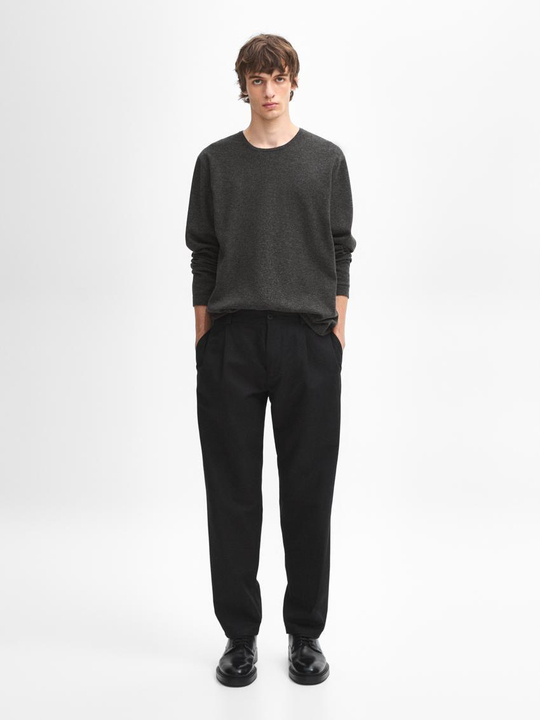 Massimo Dutti Кашемировый тонкий свитер, серый