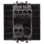 Кнопка одноклавишная модульная, "Avanti", "Черный матовый", 2 модуля