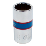 Головка торцевая стандартная двенадцатигранная 1/4&quot;, 9 мм KING TONY 233009M