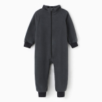 Комбинезон д/мальчика флис р.104 тёмно-серый 9447407 (Семицвет-Тики)