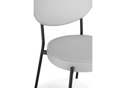 Стул на металлокаркасе Ройс серый / черный