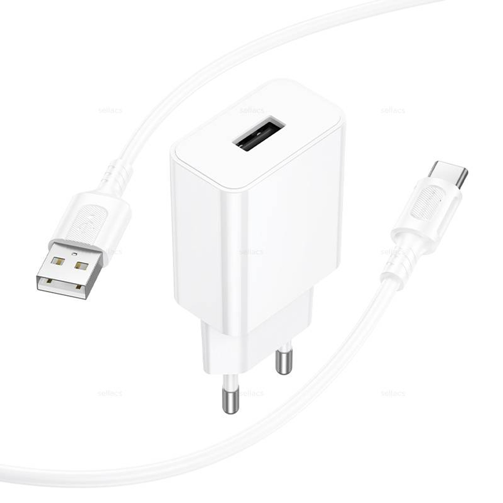 Зарядное устройство на Type-C Borofone BA110A (white)