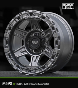 Диск колёсный литой BLACK MUD M590 R17 8,5 ЕТ0 Dark Matte Tint / Matte Gunmetal
