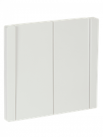 FORTE&PIANO Выключатель 2-клавишный 10А FP205 белый IEK