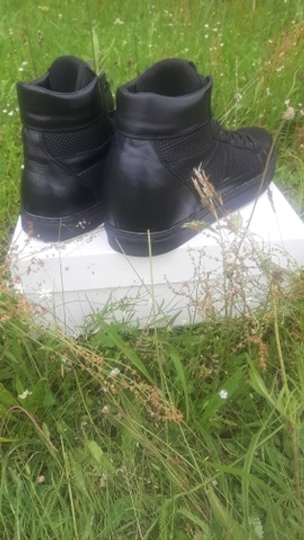 Ознакомительный образец! Кеды мужские кожаные с сеткой.