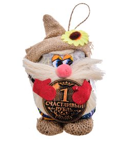DO-038 Домовой Василек с рублем - Вариант A