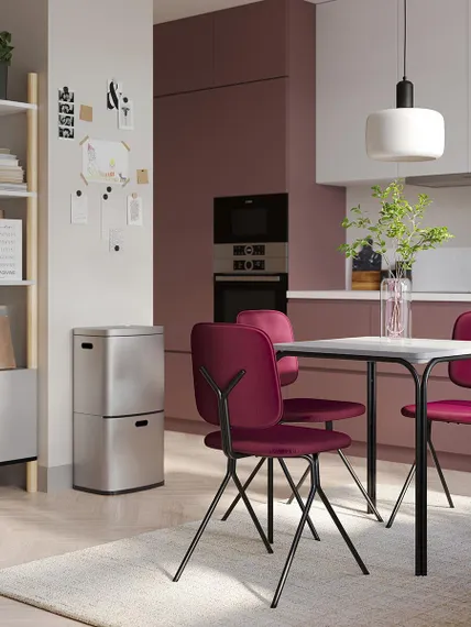 Стул Ror Y, пурпурный велюр