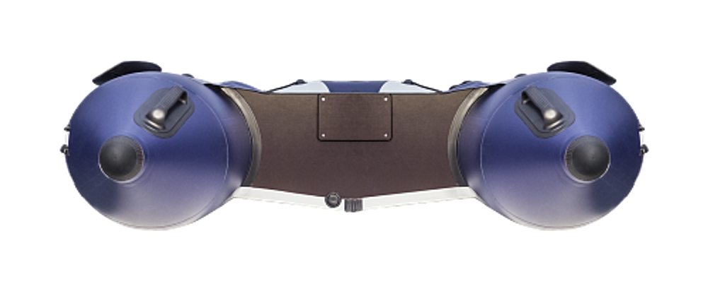 Лодка ПВХ Ривьера Компакт 3400 СК "Комби" светло-серый/синий