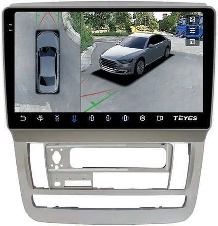 Магнитола для Toyota Alphard H10 2002-2005 - Teyes CC3-2K-360 на Android 10, 2K QLED, 6Гб+128Гб, CarPlay, 4G SIM-слот, 4 камеры в комплекте