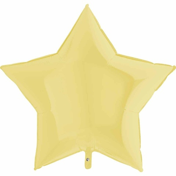 Фольгированная фигура, звезда, 36"/91СМ Пастель Matte Yellow