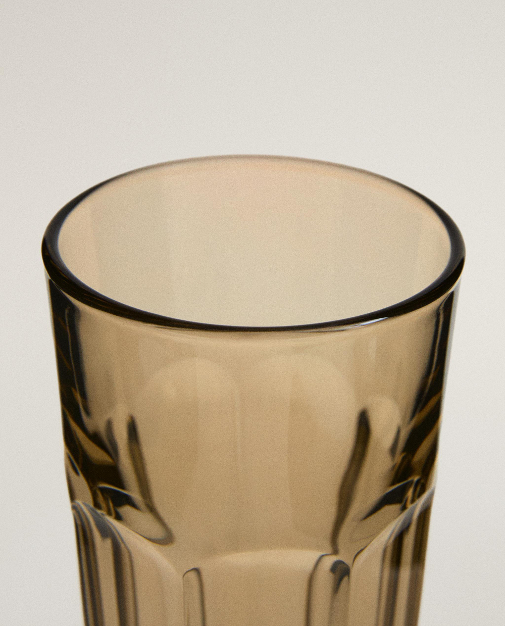 Zara Home стакан из стекла, цвет коричневый, 11 см