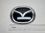 Логотип (шильдик, надпись, эмблема) "Mazda" 13см с фоном для крышки багажника / решетки радиатора / капота