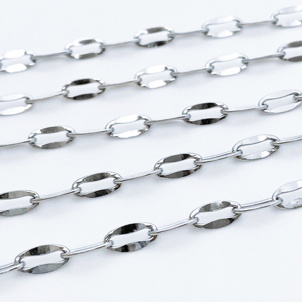 Цепочка, сталь, размер звена 8*4 мм, цена за 50 см