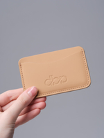 Кожаный картхолдер DBR 15-12 бежевая карамель