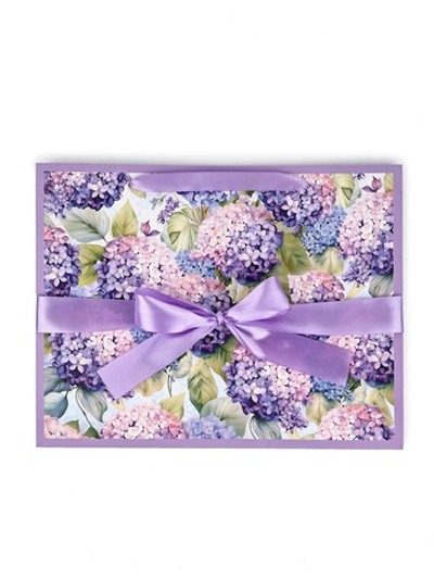 Пакет ламинированный с лентой «Цветы», L 40 х 11.5 х 31 см