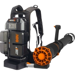WORX WG572E 80В аккумуляторная воздуходувка (1 x 4 Ач, ЗУ) 66.5 м/с