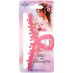 Заколка - краб для волос «AKS-EMPIRE», петля, микс 6 цветов, 11*4,5см