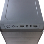 Корпус TESLA 1703BM, Без БП, mATX, чёрный, 2xUSB2 (TSL-1703-BM)