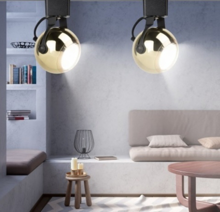 Трековые светильники однофазные ЭРА золото 15Вт TR35-GU10 под лампу MR16