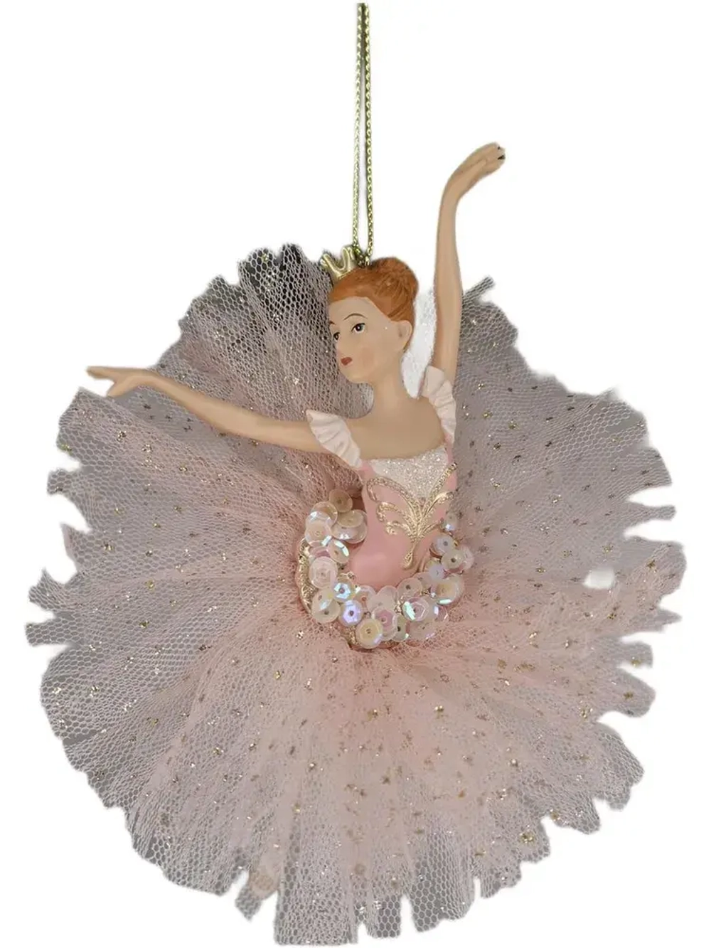 258076 Балерина "Дама с камелиями" 18см