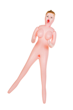 Кукла надувная , блондинка, с тремя отверстиями, кибер вставка: вагина