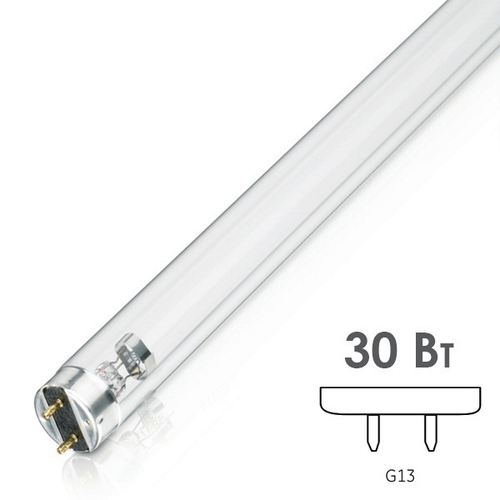 Лампа бактерицидная Philips TUV G30 T8 30W G13 L895mm специальная безозоновая 871150072620940 928039504005